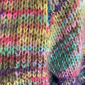 Colorful Sweater with Pockets